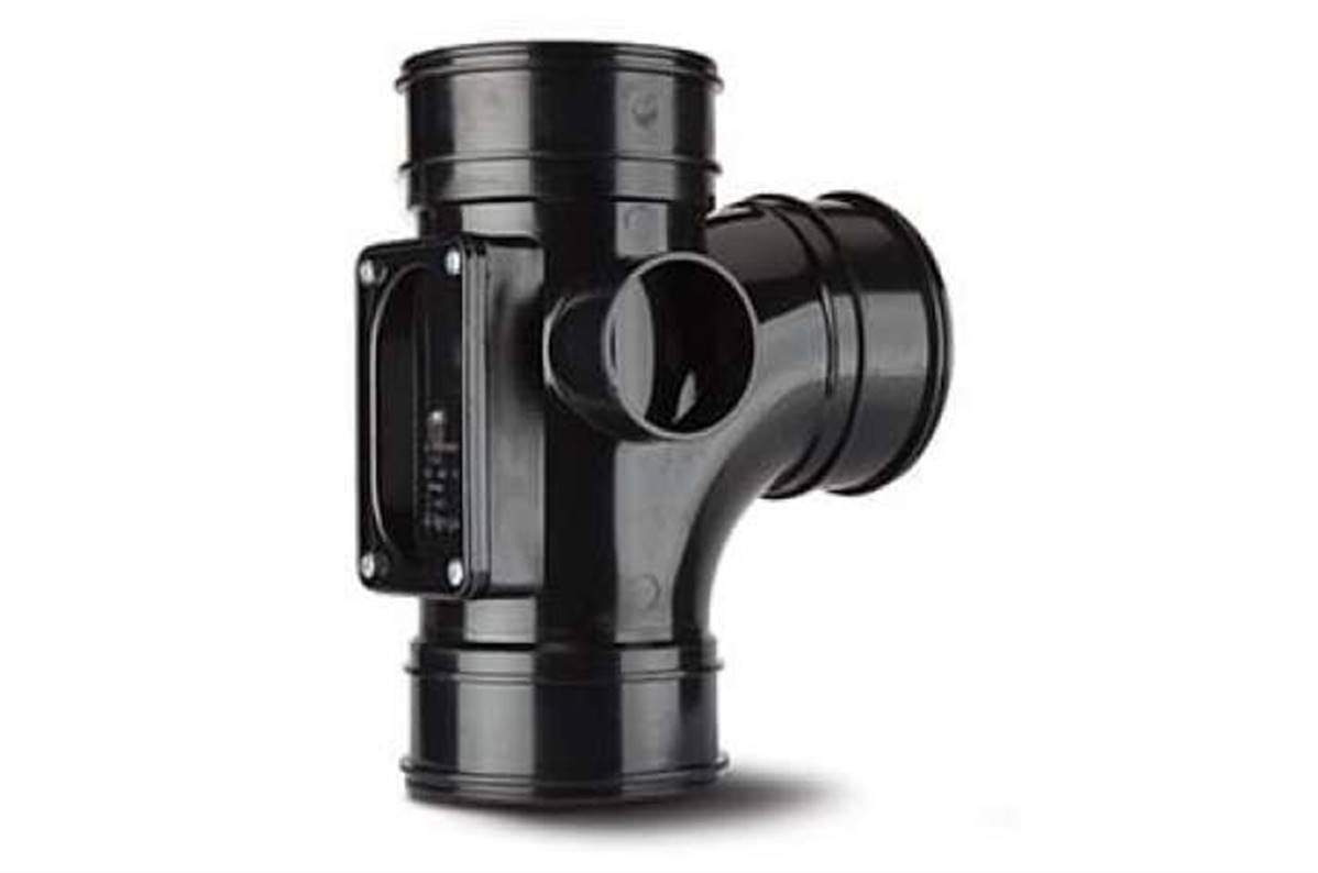 Polypipe Access Branch (Triple Socket) 4in/110mm. 92½° SWA09B
