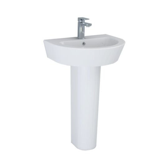 Tucker French Wave / Marlowe Round Full Pedestal
