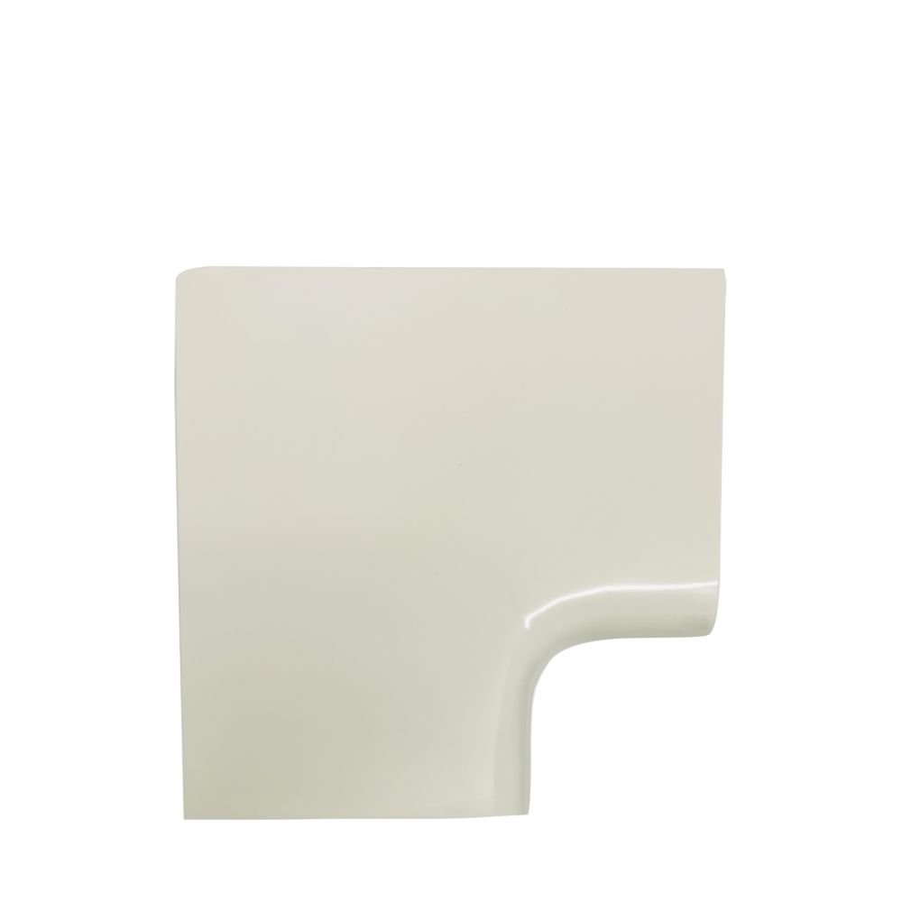 Diversitech Ivory 140mm External ASHP Trunking 90 Degree Flat Bend 90mm x 140mm